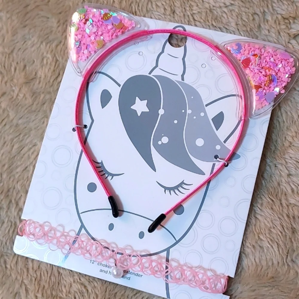 Girls Headbands & Necklaces 3-bundle